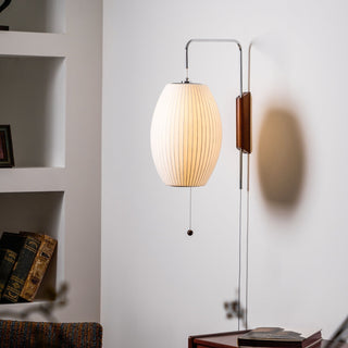 Lustra Applique Murale Boule en Noyer