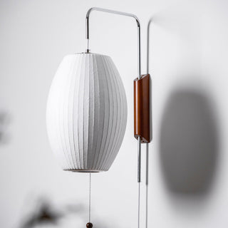 Lustra Applique Murale Boule en Noyer