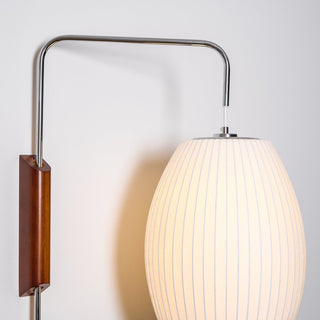 Lustra Applique Murale Boule en Noyer