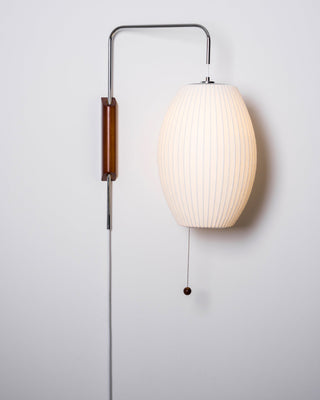 Lustra Applique Murale Boule en Noyer