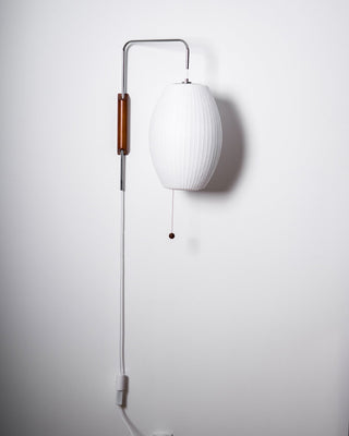 Lustra Applique Murale Boule en Noyer