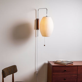 Lustra Applique Murale Boule en Noyer