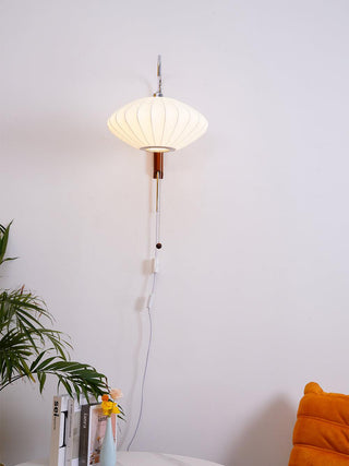 Lustra Applique Murale Boule en Noyer
