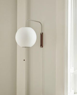Lustra Applique Murale Boule en Noyer