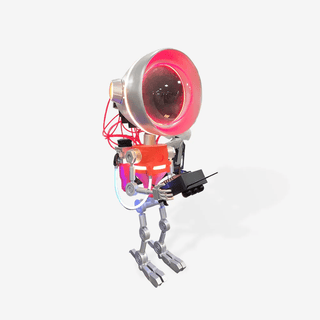 Neo Scout Robot Sculpture-Neutral Decor