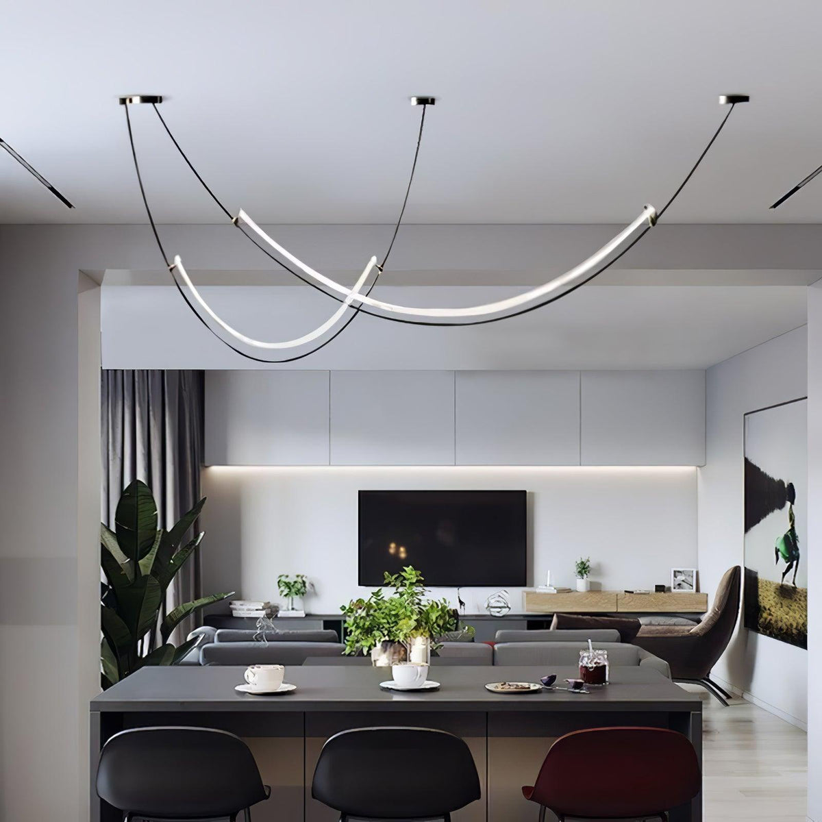 Neon Pendant Lamp-Neutral Decor