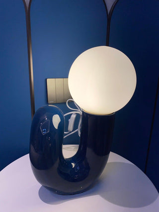 Soreeon Lampe de Table Forme N Ludique Tout Blanc