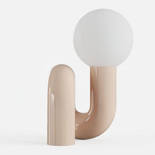 Soreeon Lampe de Table Forme N Ludique Tout Blanc