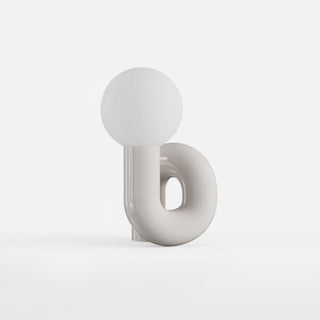 Soreeon Lampe de Table Forme N Ludique Tout Blanc
