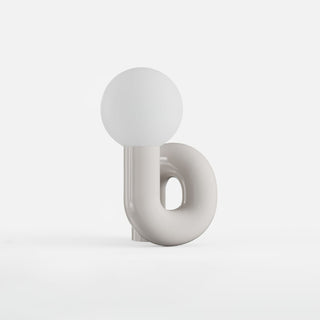 Soreeon Lampe de Table Forme N Ludique Tout Blanc
