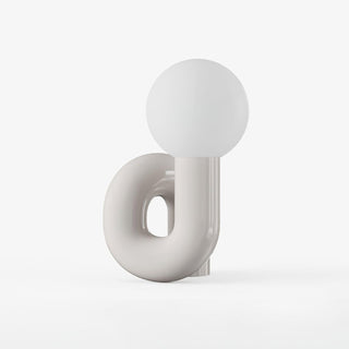 Soreeon Lampe de Table Forme N Ludique Tout Blanc