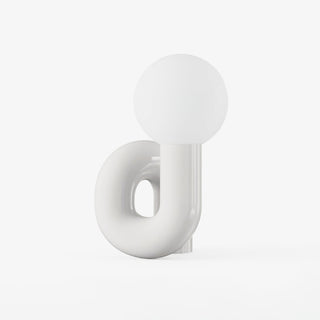 Soreeon Lampe de Table Forme N Ludique Tout Blanc