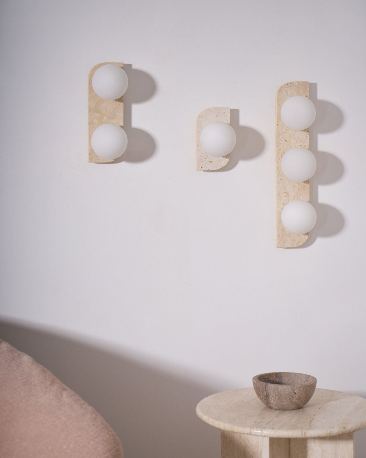 Alsilis Applique Murale Minimaliste en Travertin