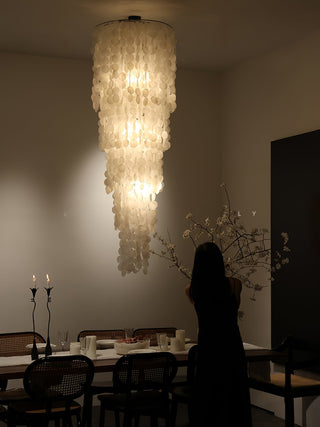 Eloryra Lustre en Verre en Cascade