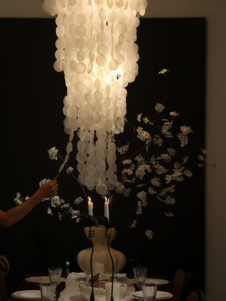 Eloryra Lustre en Verre en Cascade