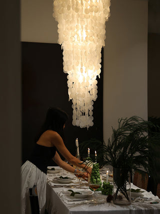 Eloryra Lustre en Verre en Cascade