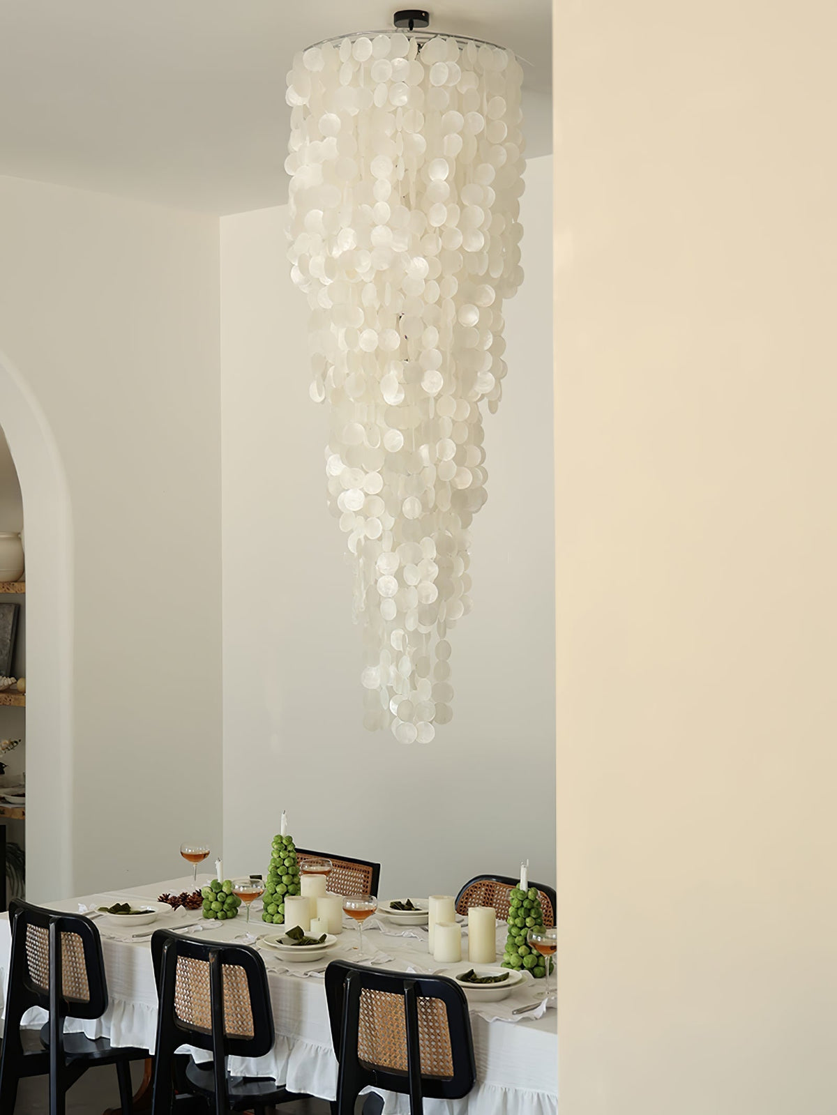 Caliana Lustre en Verre en Cascade