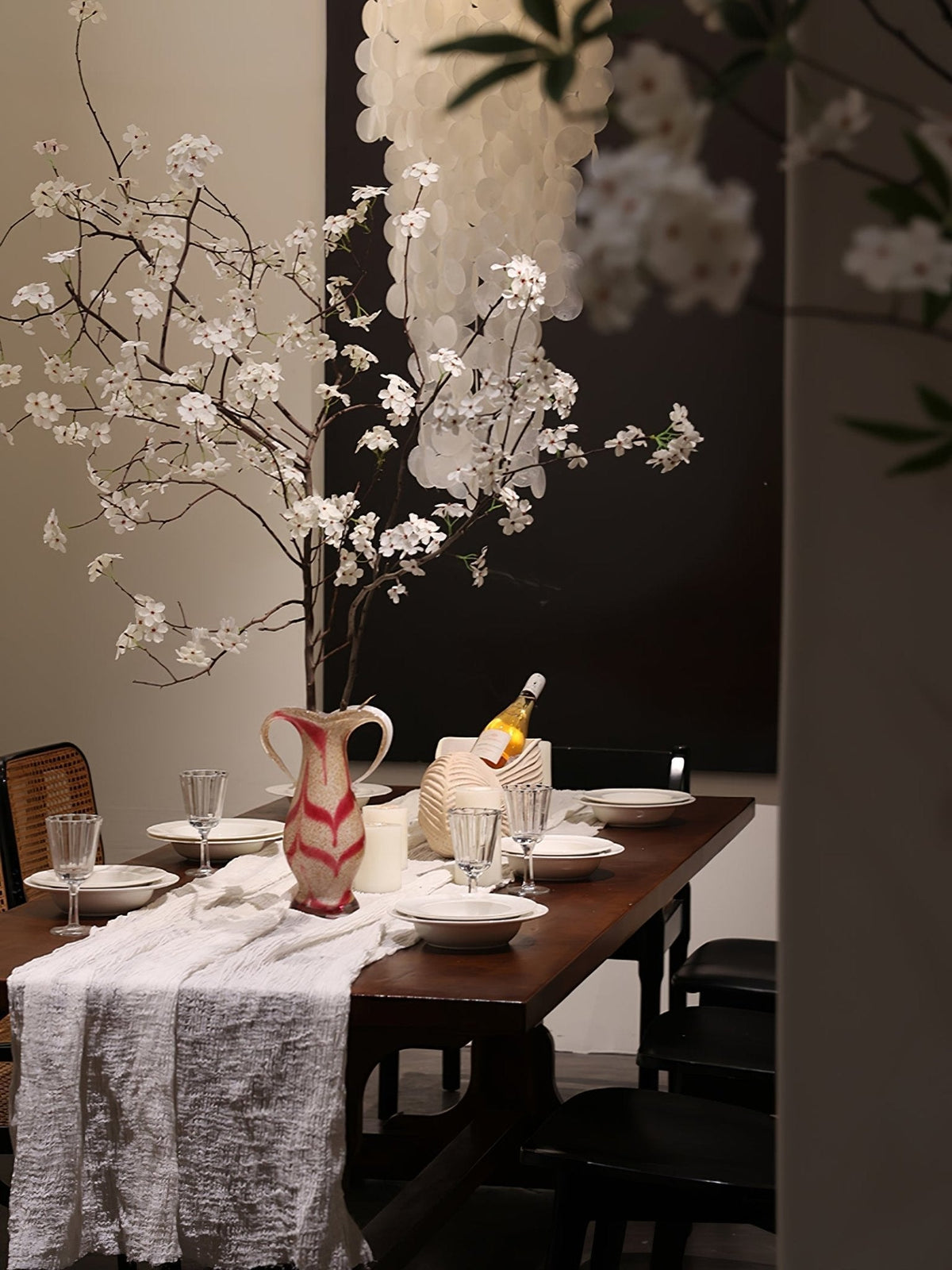 Caliana Lustre en Verre en Cascade