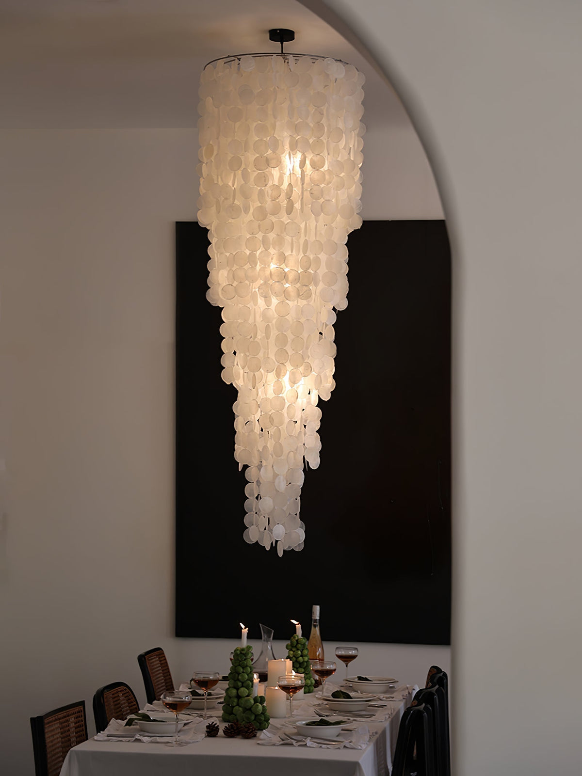 Caliana Lustre en Verre en Cascade