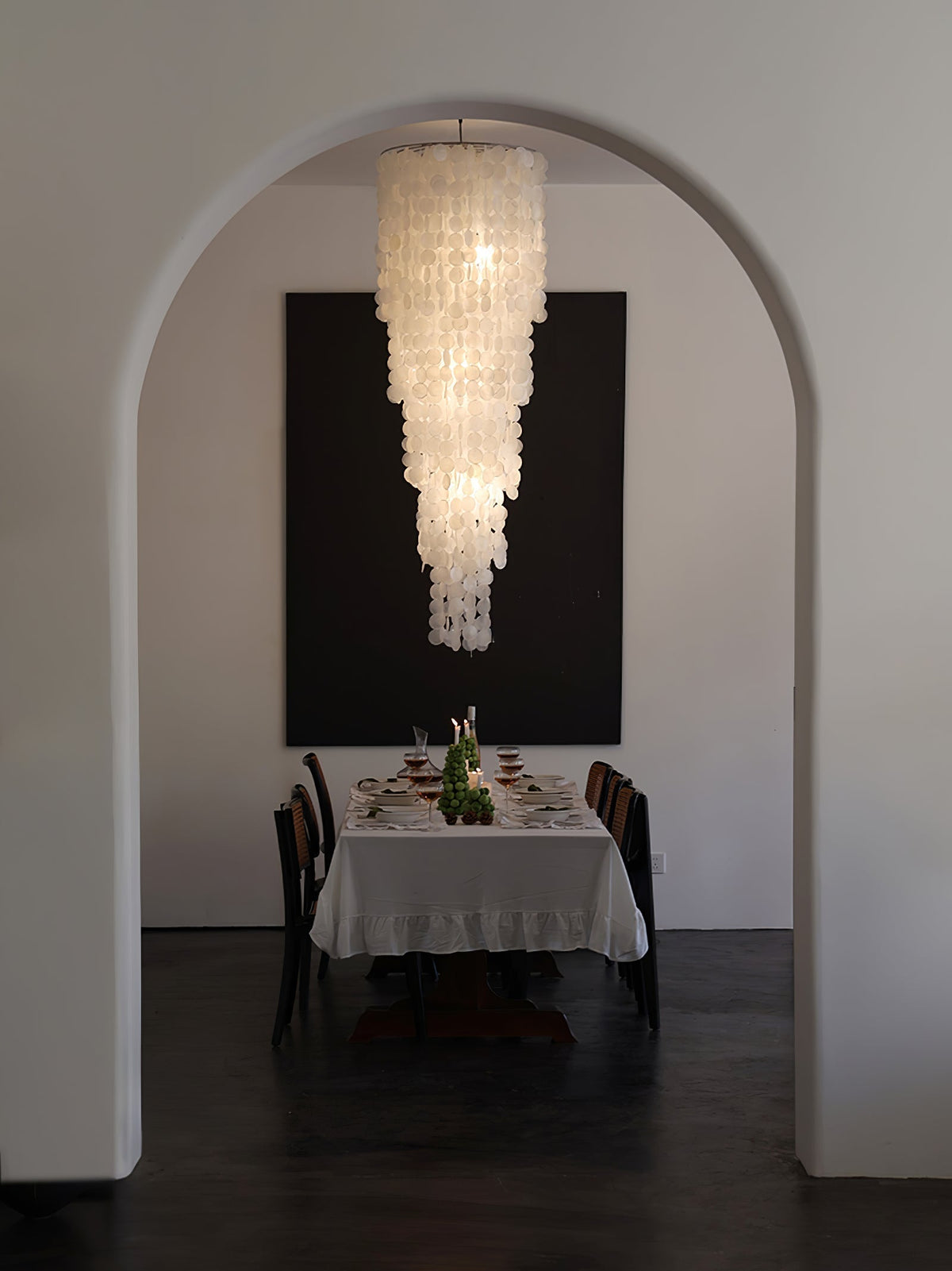 Caliana Lustre en Verre en Cascade