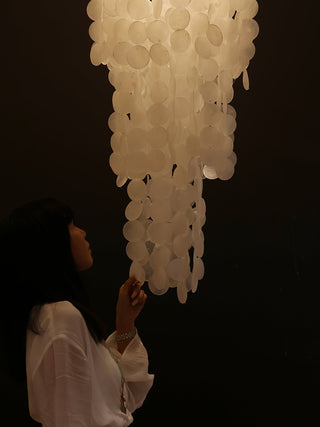 Eloryra Lustre en Verre en Cascade