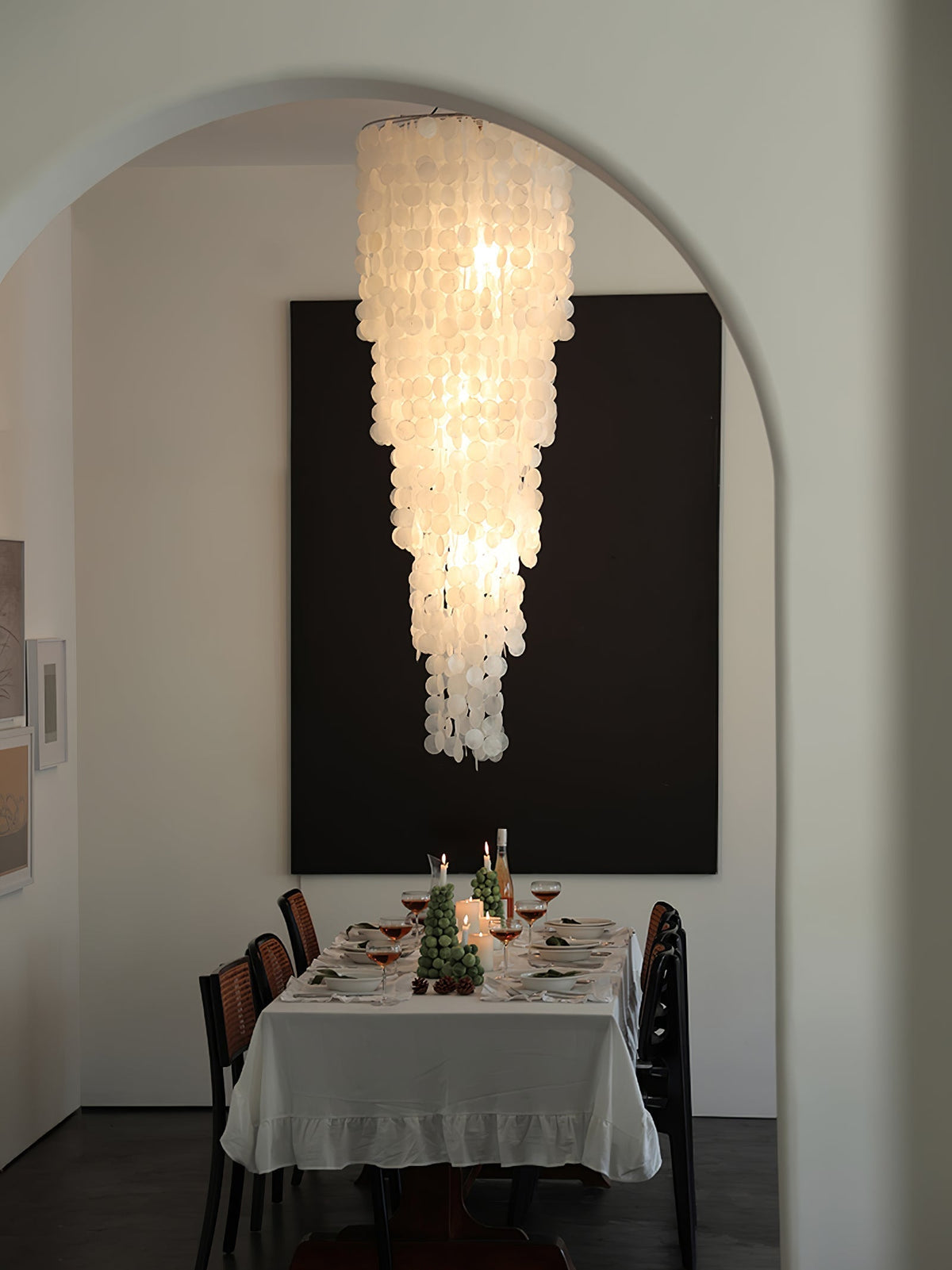 Caliana Lustre en Verre en Cascade