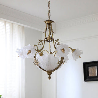 Nerina Brass Chandelier-Neutral Decor