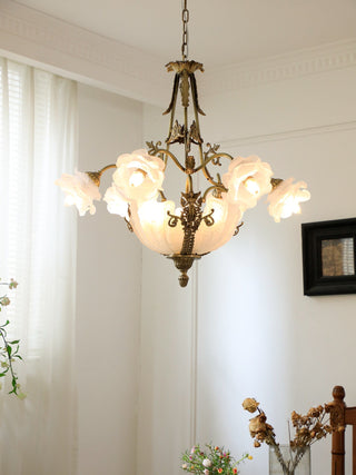 Nerina Brass Chandelier-Neutral Decor