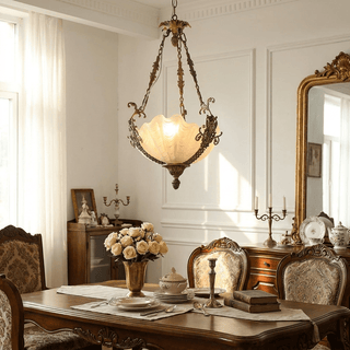 Nerina Brass Chandelier-Neutral Decor