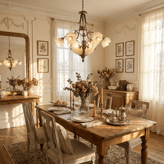 Nerina Brass Chandelier-Neutral Decor