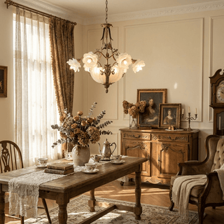 Nerina Brass Chandelier-Neutral Decor