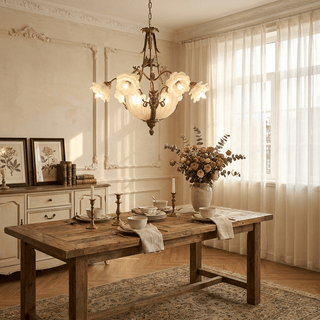 Nerina Brass Chandelier-Neutral Decor