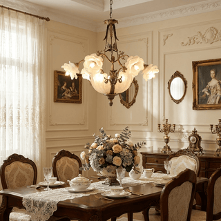 Nerina Brass Chandelier-Neutral Decor