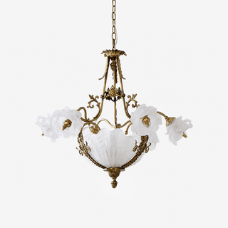 Nerina Brass Chandelier-Neutral Decor