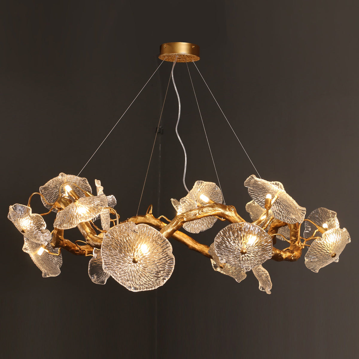 Avenhurst Lustre Lotus En Verre – vue 23