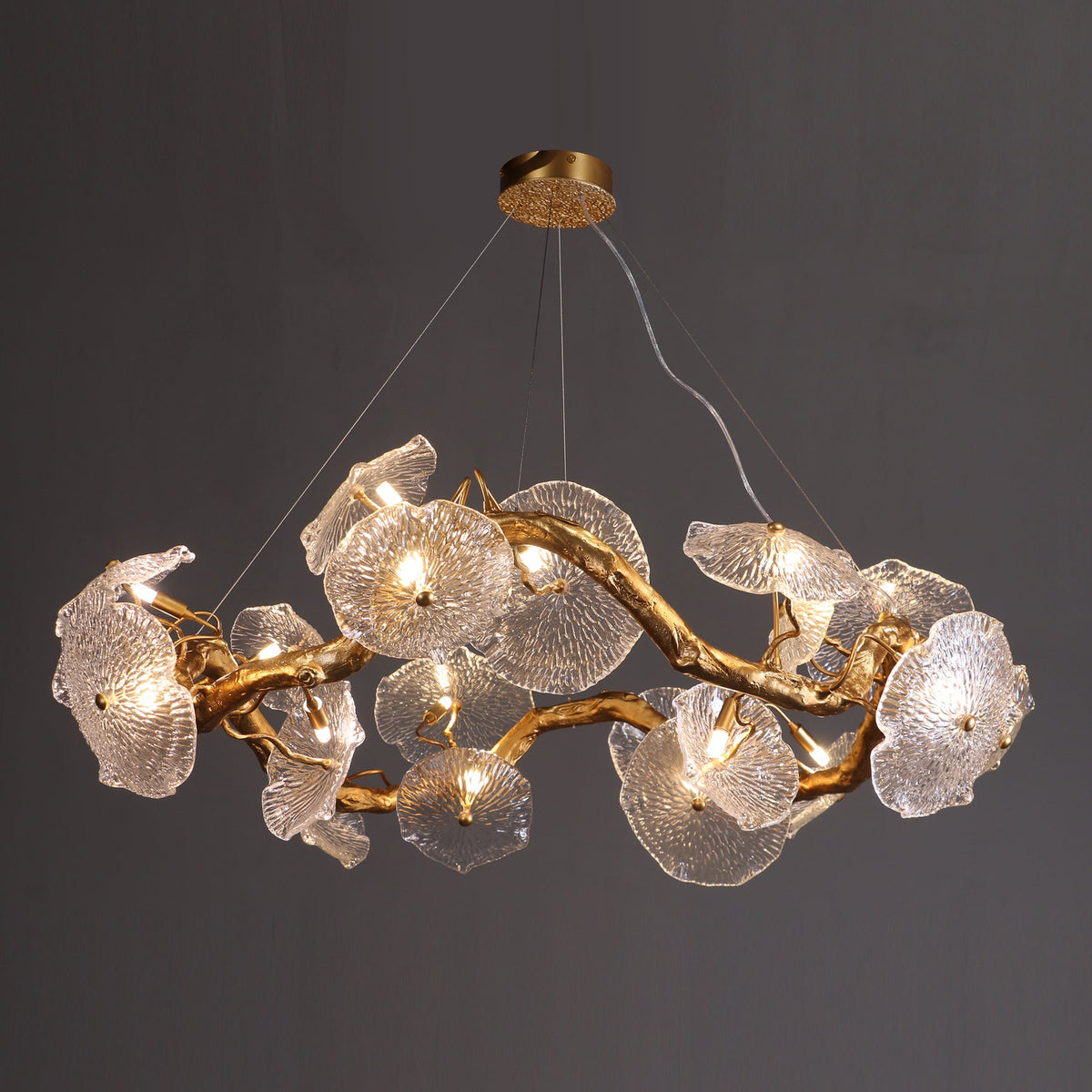 Avenhurst Lustre Lotus En Verre – vue 13