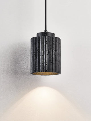 Hirb Suspension en Travertin Noir Ridge