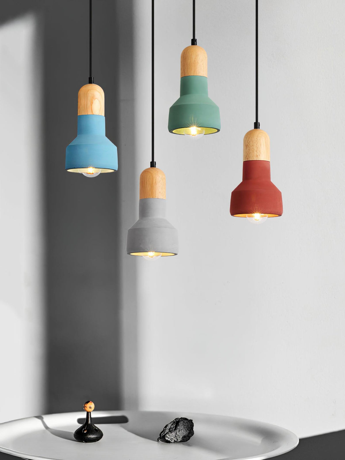 Trio Suspension Rustique en Bois