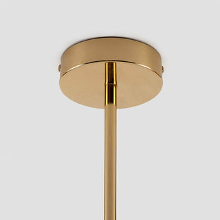 Evvararis Lustre Moderne Minimaliste en Laiton et Verre