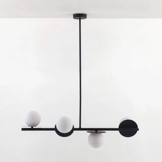 Evvararis Lustre Moderne Minimaliste en Laiton et Verre