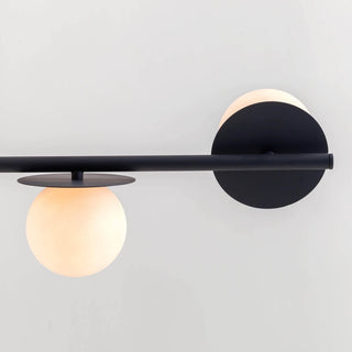 Evvararis Lustre Moderne Minimaliste en Laiton et Verre