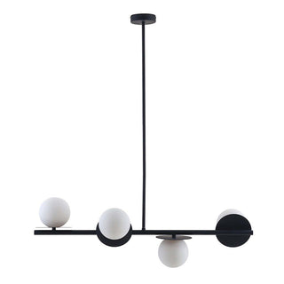 Evvararis Lustre Moderne Minimaliste en Laiton et Verre