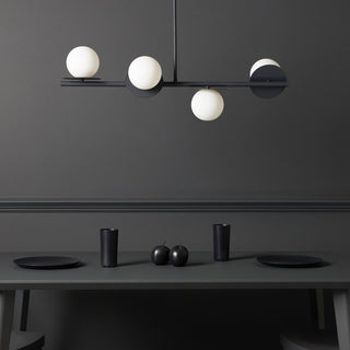Evvararis Lustre Moderne Minimaliste en Laiton et Verre