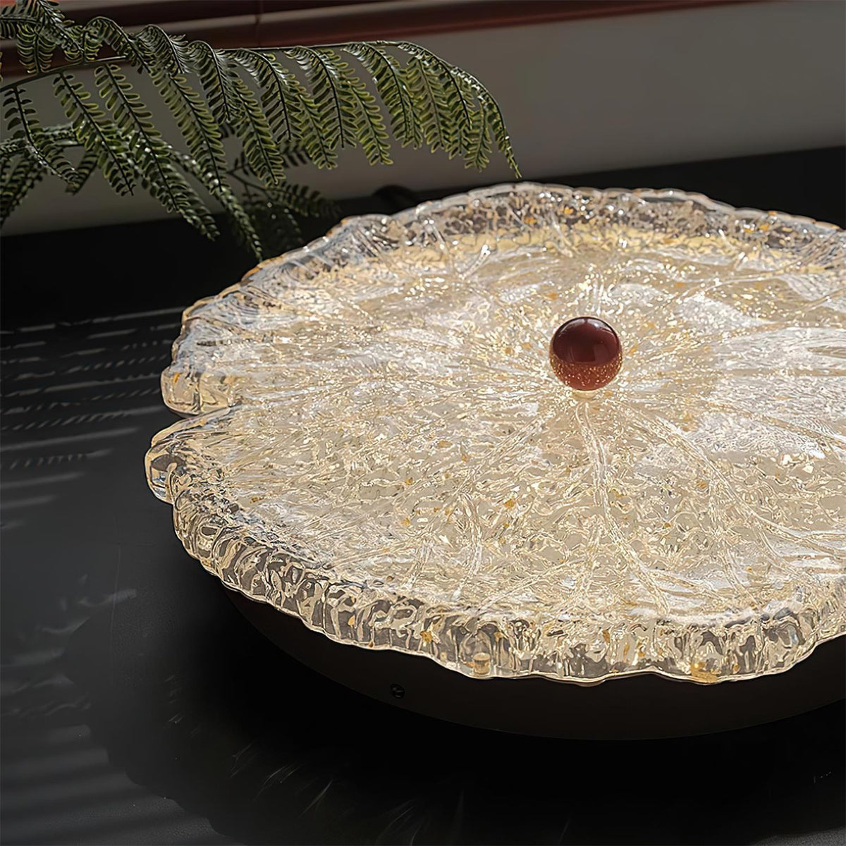 Gialo Textured Glass Ceiling Light-Neutral Decor