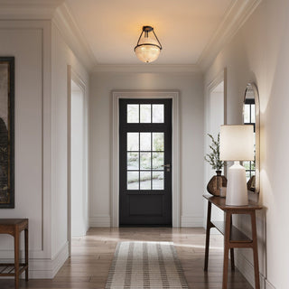 Atale Lampe de Plafond Moderne Minimaliste en Verre et Métal