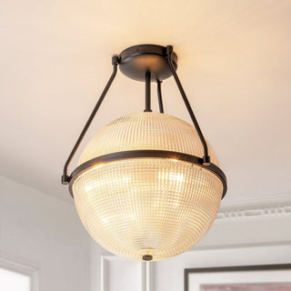 Atale Lampe de Plafond Moderne Minimaliste en Verre et Métal