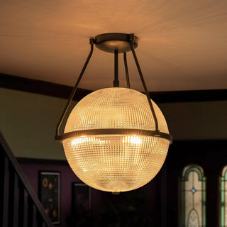 Atale Lampe de Plafond Moderne Minimaliste en Verre et Métal