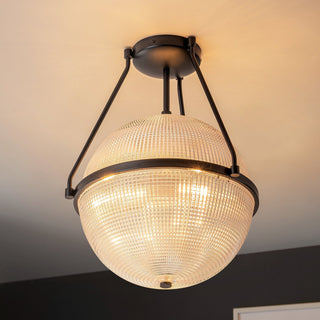 Atale Lampe de Plafond Moderne Minimaliste en Verre et Métal