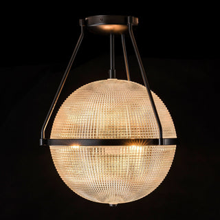 Atale Lampe de Plafond Moderne Minimaliste en Verre et Métal