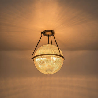 Atale Lampe de Plafond Moderne Minimaliste en Verre et Métal